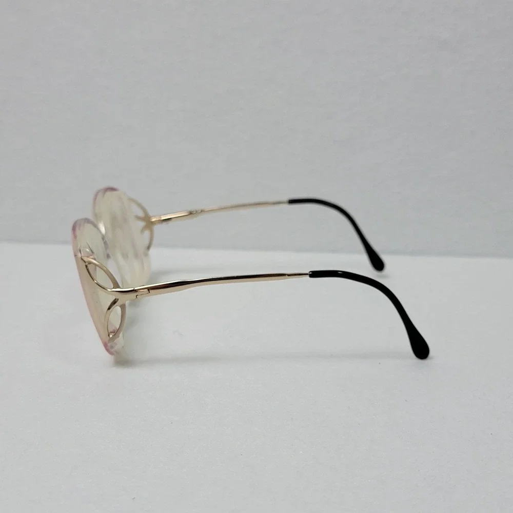 VTG BerDel Sferoflex RITA Cristallav Eyeglasses Frame Italy 1/25 Gold Filled